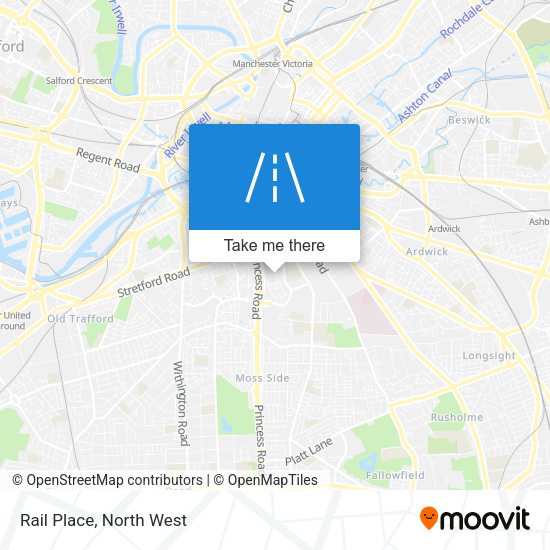 Rail Place map
