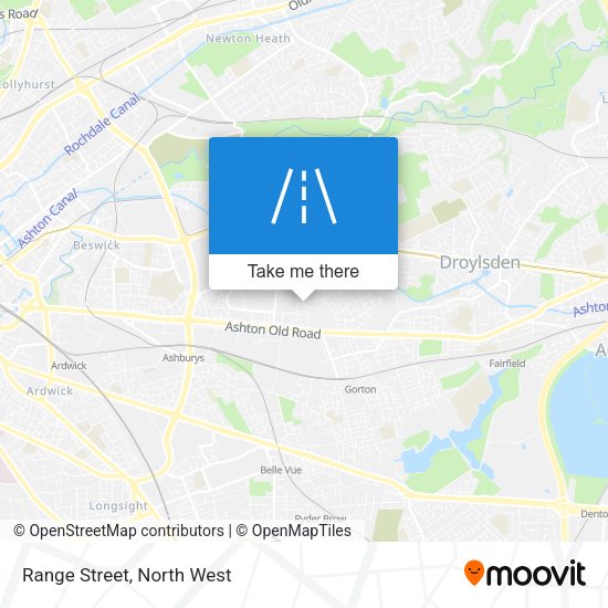 Range Street map