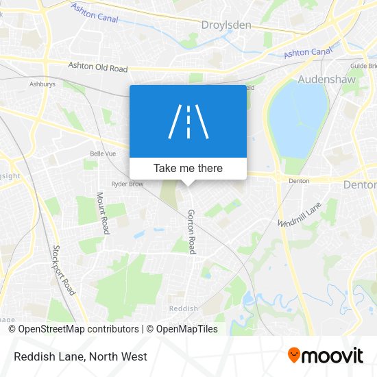 Reddish Lane map