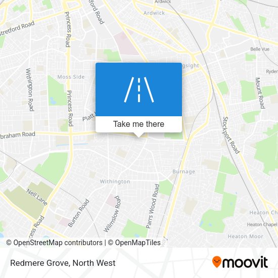 Redmere Grove map