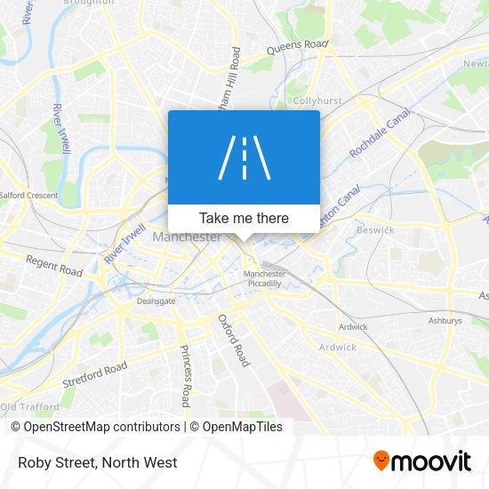 Roby Street map