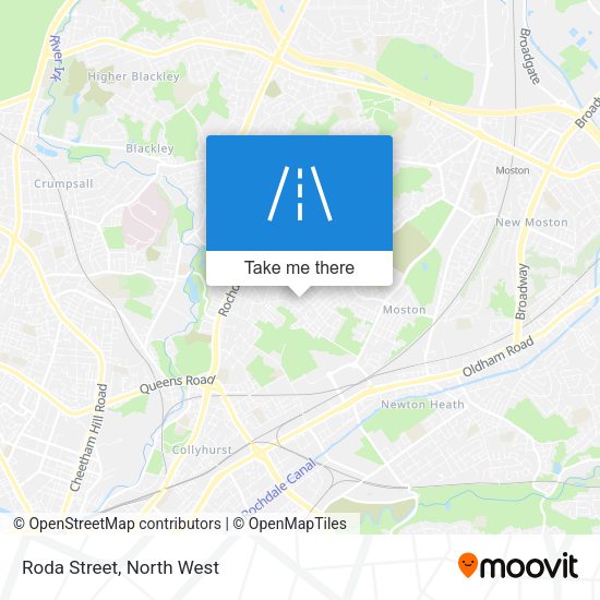 Roda Street map