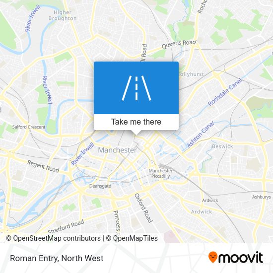 Roman Entry map