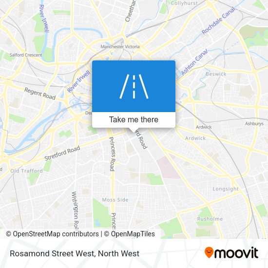 Rosamond Street West map