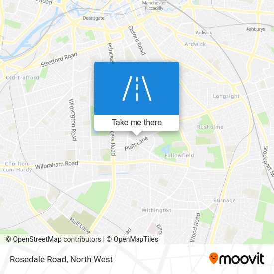 Rosedale Road map
