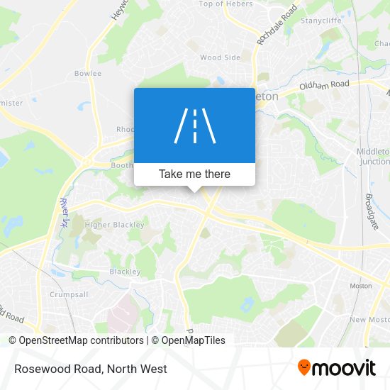 Rosewood Road map