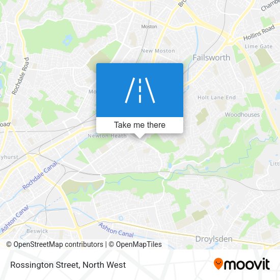 Rossington Street map