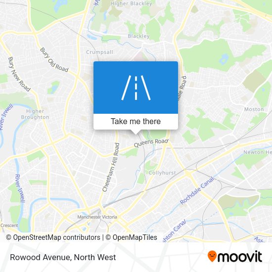 Rowood Avenue map