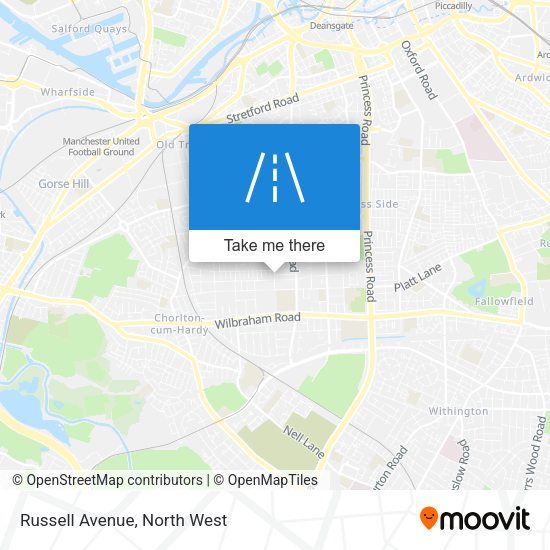 Russell Avenue map