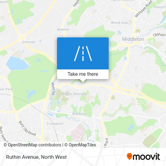 Ruthin Avenue map