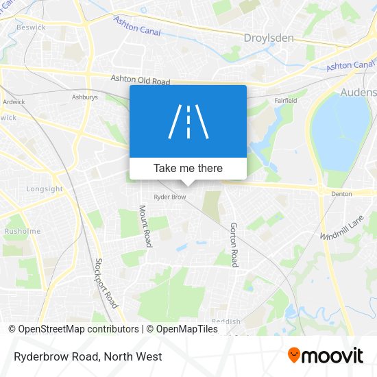 Ryderbrow Road map