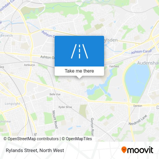 Rylands Street map