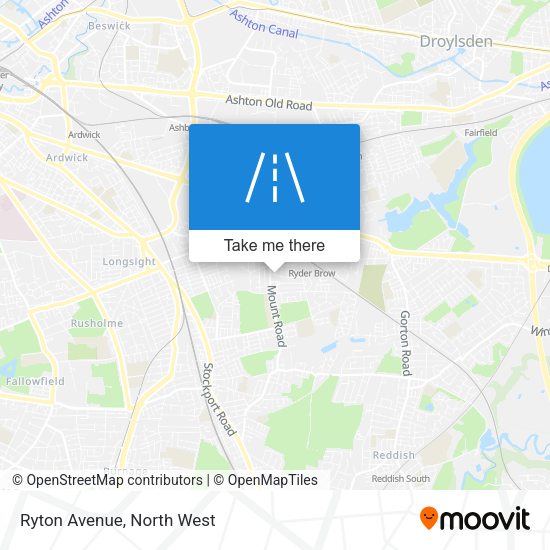 Ryton Avenue map