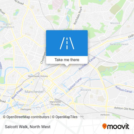 Salcott Walk map