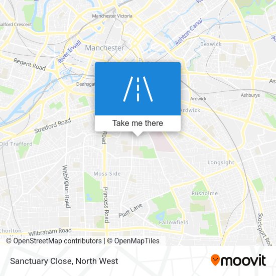 Sanctuary Close map