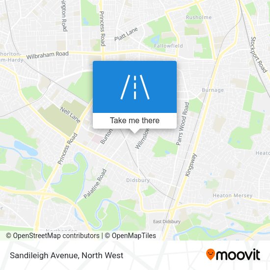 Sandileigh Avenue map