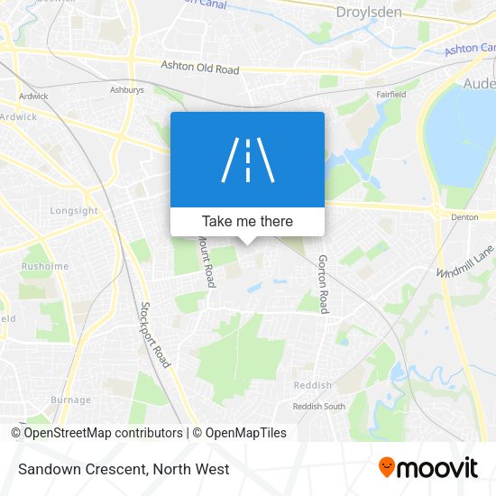 Sandown Crescent map