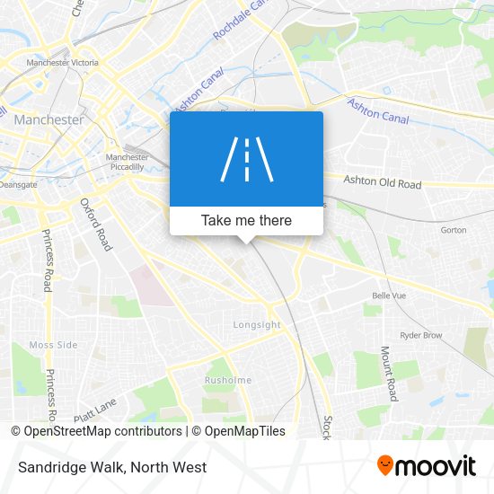 Sandridge Walk map