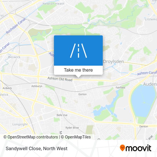 Sandywell Close map