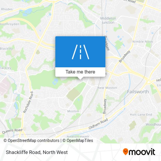 Shackliffe Road map