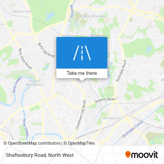 Shaftesbury Road map