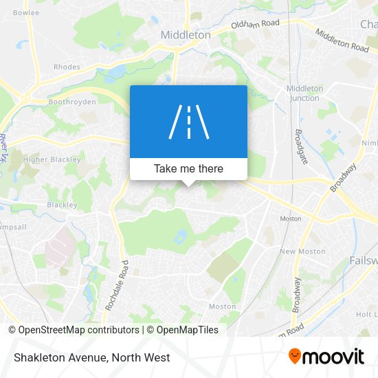 Shakleton Avenue map