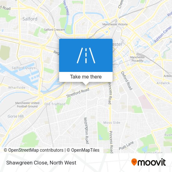 Shawgreen Close map