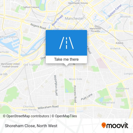 Shoreham Close map