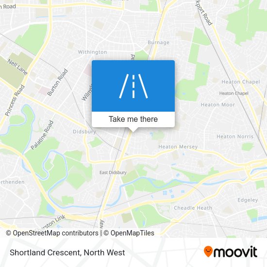 Shortland Crescent map