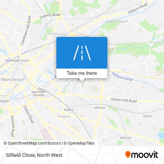 Silfield Close map