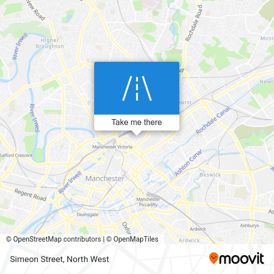 Simeon Street map