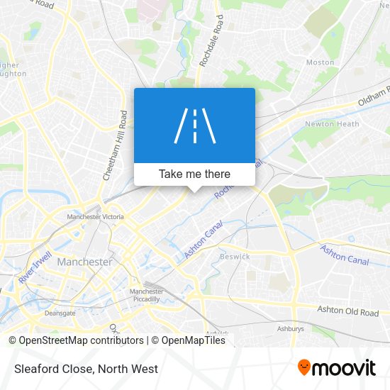 Sleaford Close map