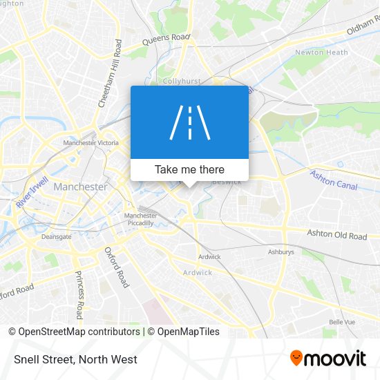 Snell Street map