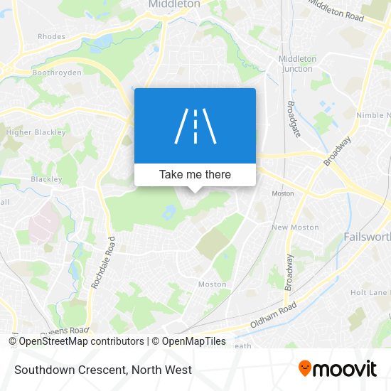 Southdown Crescent map