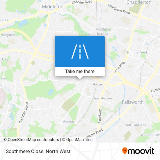 Southmere Close map