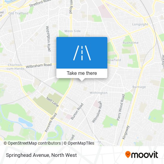 Springhead Avenue map