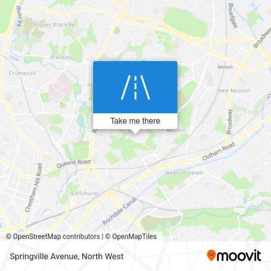 Springville Avenue map