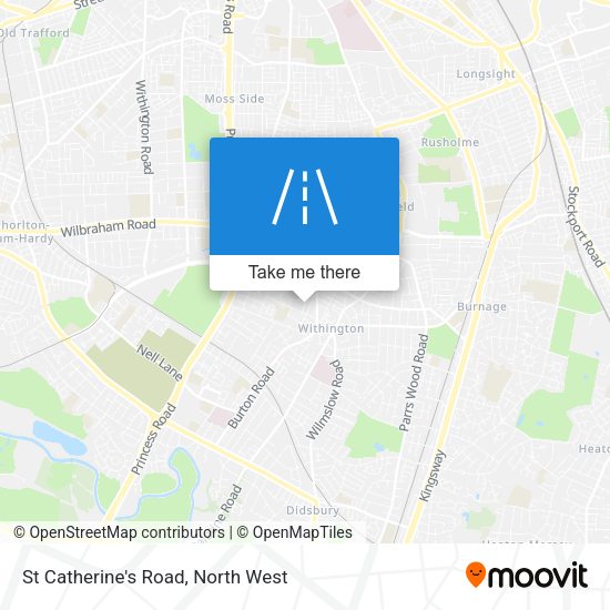 St Catherine's Road map