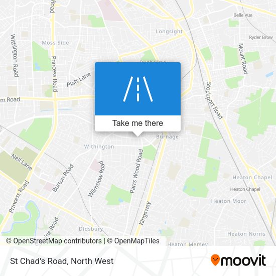 St Chad's Road map