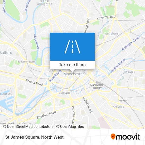 St James Square map