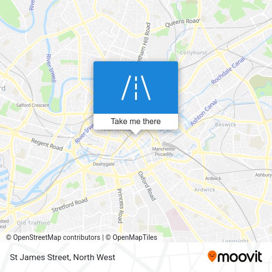 St James Street map