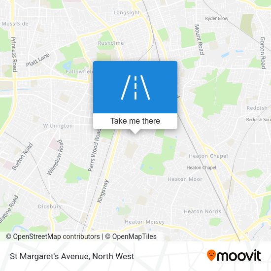 St Margaret's Avenue map