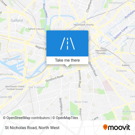 St Nicholas Road map