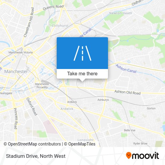 Stadium Drive map