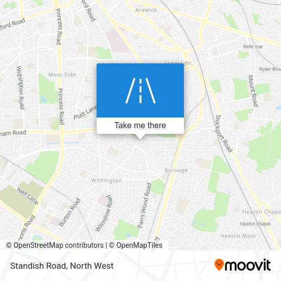 Standish Road map