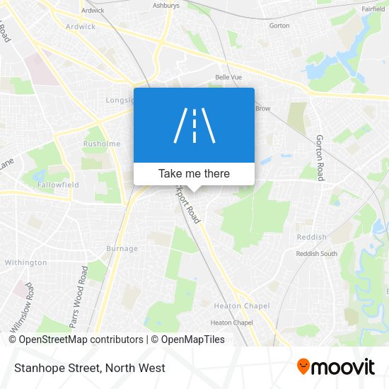 Stanhope Street map