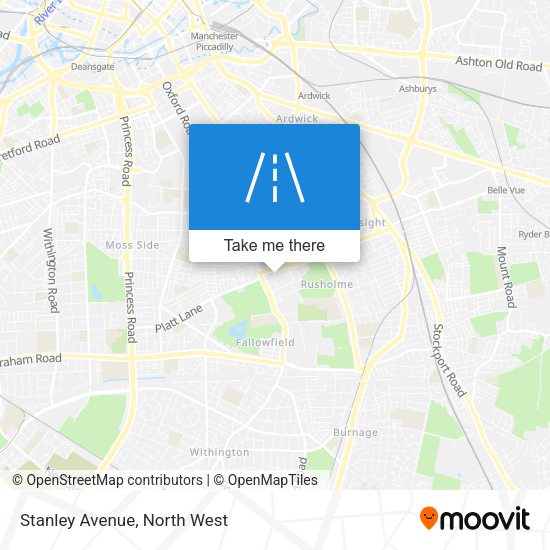 Stanley Avenue map