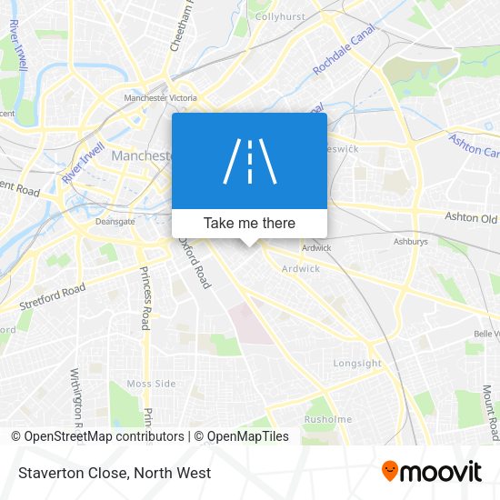 Staverton Close map