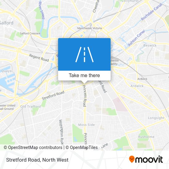 Stretford Road map