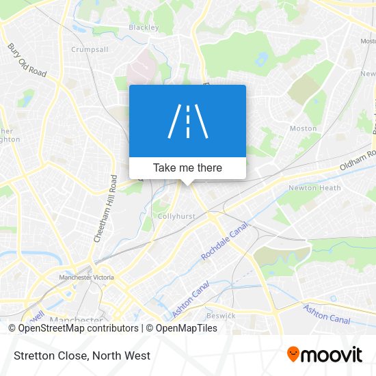 Stretton Close map